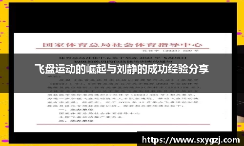 飞盘运动的崛起与刘静的成功经验分享